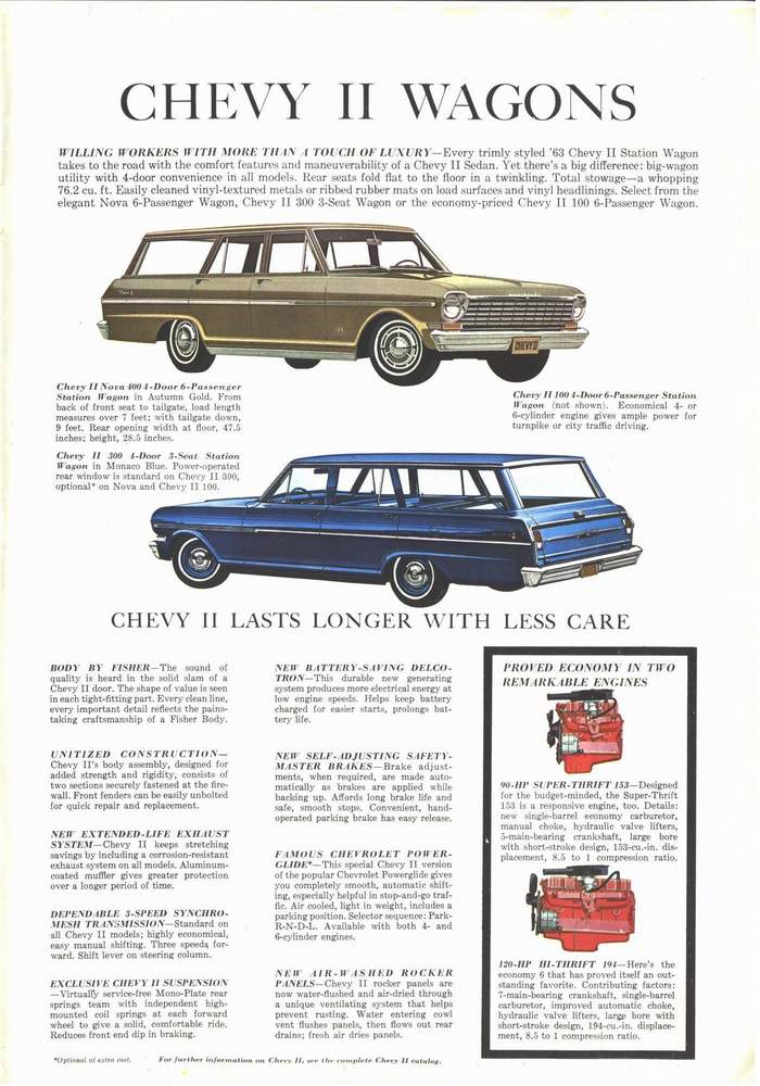 1963 Chevrolet Brochure Page 8